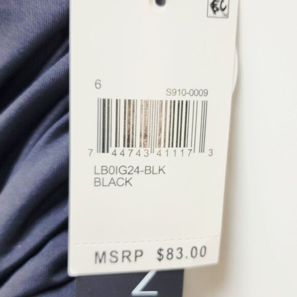 La Blanca Womens Black One-Piece Swimsuit Size 6 With Shirred Front Design - Picture 5 of 9